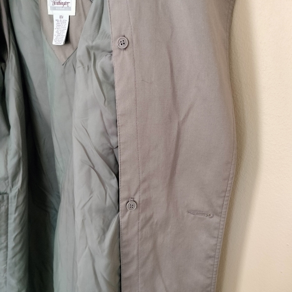 Worthington Classic Thermolite Trench Coat Beige Belted 18W Removable Lining - Picture 8 of 10